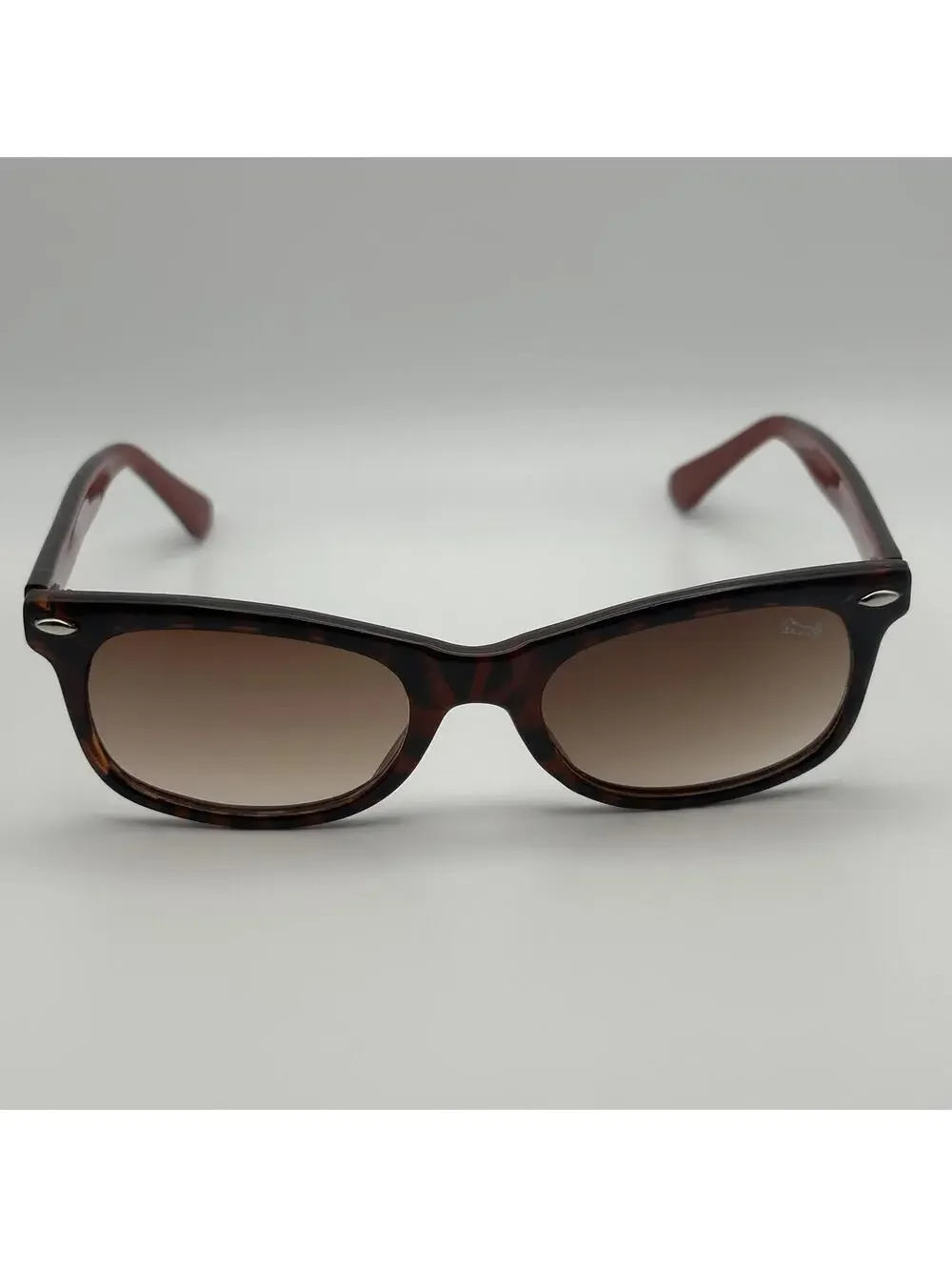 Le TIGRE Rectangular Tortoiseshell Sunglasses Burgundy Arms